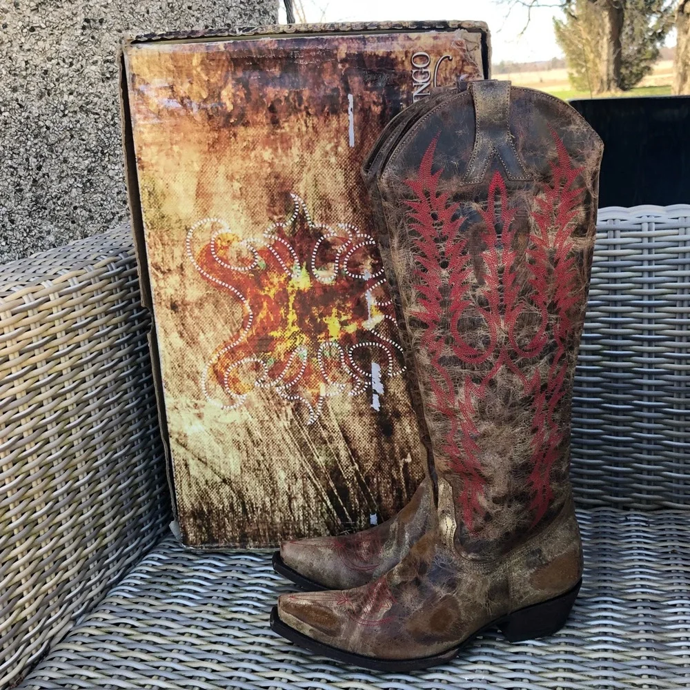 Old Gringo Mayra Camo Boots 9 Cowboy Western NEW - Picture 4 of 16
